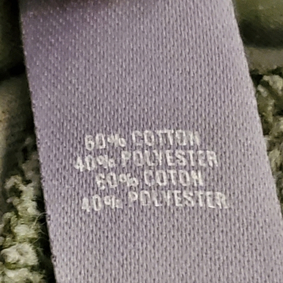 AERIE Relaxed Fit Cowl Neck Soft Sweatshirt Green/Gray Pockets Ribbed Hem Sz SM - Picture 13 of 15